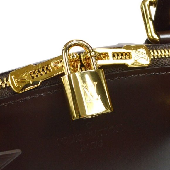 LOUIS VUITTON VERONA MM HAND BAG PURSE DAMIER EBENE - Picture 6 of 16